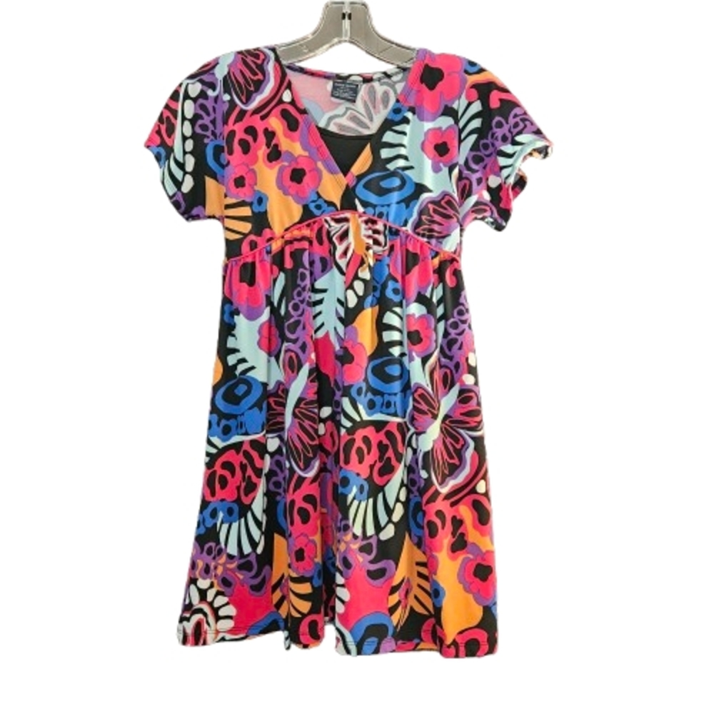 Vibrant Floral Junior Dress M (7/8)